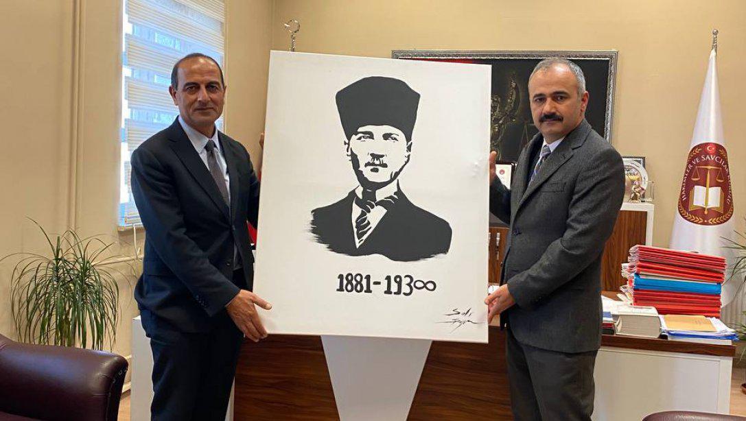 İlçe Milli Eğitim Müdürü Yakup TAŞDEMİR'den Cumhuriyet Başsavcısı Orhan KAYA'ya Ziyaret